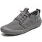 Men Ice Silk Cloth Non Slip Breathable Quick Drying Casual Driving Shoes - Grey