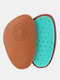 Leather Forefoot Pad Thickened Soft Wear-Resistant Sweat-Absorbent Damping Non-Slip Insole - Cowhide Brown
