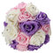 11.8'' Crystal Bridal Bridesmaid Bouquet Foam Flower Roses Wedding Posy - #03
