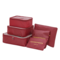 Six-Piece Travel Storage Bag Multi-Function Travel Clothes Storage Bag - Wine Red