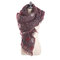 195CM Winter Women Dots Pattern Scarves Shawl Dual Use Super Long Artificial Cashmere Scarf - Wine Red