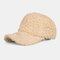 Unisex Wool Lamb Hair Solid Casual Outdoor Winter keep Warm Sunscreen Visor Sun Hat Baseball Hat - Beige
