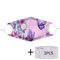 Multicolor Printed Butterfly PM2.5 Filter Gasket Dustproof Non-disposable Breathing Valve Mask - 03