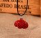 Brain Necklace Alloy Drip Red Brain Necklace for Halloween - Red
