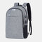 Classic Business Backpacks 17L Capacity Students Laptop Bag - Grey