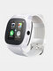 3 couleurs IPS Bracelet en silicone Sport pour hommes Bluetooth Carte SIM intelligente Navigateur Site Web Appareil photo à distance Téléphone Watch Sports Watch - blanc