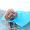 2 Colors Pet Dog UFO shape waterproof Raincoat Dog Raincape - 蓝