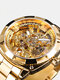 Light Luxury 3ATM Waterproof Luminous Display Fashion Men Mechanical Watch - Gold