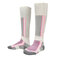 Mens Thick Winter Breathable Comfortable Calf Socks Casual Ski Climbing Sports Long Tube Socks - Pink