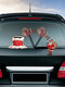 Santa Claus Pattern Car Window Stickers Wiper Sticker Removable Christmas Stickers - #17