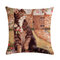 Cute Cat Printing Linen Cushion Cover Colorful Cats Pattern Decorative Throw Pillow Case For Sofa Pillowcase - #12