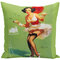 1 PC Retro Poster Girl Pillowcase Super Soft Plush Throw Pillow Cover Cushion Cover Homeware - #2