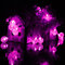 सौर 30 एलईडी आउटडोर निविड़ अंधकार पार्टी स्ट्रिंग परी प्रकाश उत्सव परिवेश रोशनी - गुलाबी