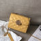 Women Pu Leather Chain Messenger Bag Crossbody Bag - Yellow