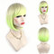 Gradient Colorful Short Straight Bob Cosplay Synthetic Wigs High Temperature Fiber Hair For Women - 02