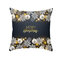 Golden Black Christmas Series Microfiber Cushion Cover Home Sofa Winter Soft Throw Pillow Case - #3