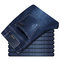 Jeans Mens Breathable Straight Slim Long Pants Casual Mens Pants - WG-1973 dark blue