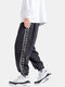 Mens Side Camo Pattern Patchwork Corduroy Casual Joggers Pants - Gray