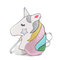 Bolso bandolera lindo para mujer Bolsa Hombro con costura de unicornio dulce Bolsa - Plateado