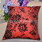 45x45cm Removable Pillowcase Office Back Cushion Cover Elegant Coffee Table Home Decor - Wine