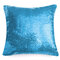 Sequins Fashion Cushion Cover Cotton Linen Pillow Case Sofa Cushion Decor - Sky Blue