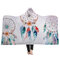 Wearable Plush Hooded Blanket Throw Cloak Dreamcatcher Feather Sofa Lazy TV Blanket Soft Towel - #6