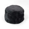 Sombreros para hombres y mujeres Capuchas Gorras para la cabeza Piel Terciopelo Sombrero engrosado frío cálido - Negro