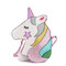 Bolso bandolera lindo para mujer Bolsa Hombro con costura de unicornio dulce Bolsa - Rosado