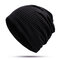 Womens Ethnic Velvet Cotton Beanie Hat Vintage Good Elastic Warm Winter Turban Caps - Black