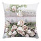 Flower Bouquet 45*45cm Cushion Cover Linen Throw Pillow Car Home Decoration Decorative Pillowcase - #8