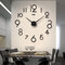 Personnalité créative Simple mode horloge murale 3d acrylique miroir Stickers muraux horloge salon bricolage horloge murale - #29