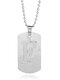 Trendy Simple Geometric-shaped Hollow Letter Pendant Round Bead Chain 3 Wearing Methods Stainless Steel Necklace - F