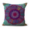 Mandala Pattern Printing Cotton Linen Sofa Cushion Pillow Cover Waist Cushion Cover - #5