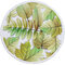 Mikrofaser Marmorblätter Tropische Pflanzen Pflanzen Strandtuch Rund Groß Yoga Handtuch Mit Quaste Strandmatte Deckenbezug - #10