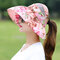 Woman Printed Empty Top Hat Visor Breathable - Pink