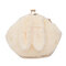 Cute Rabbit Plush Creative Shoulder Bag Phone Bag Chain Shell Crossbody Bags - White