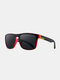Men Full Square Frame HD Polarized UV Protection Outdoor Sunshade Sunglasses - #06
