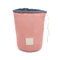 取り外し可能な内部パケット付きポータブル大容量防水収納バッグ - ピンク
