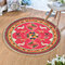 Vintage Turkish Bohemian Mandala Round Thin Flat Carpet Rug Home Bedroom Washable Carpets Art Decor - #4