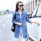Windbreaker Loose Thin Large Size Fashion Long Section Casual Denim Jackets - Photo Color