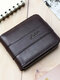 Men Vintage Multifunction Large Capacity PU Leather Multi-card Slots Money Clips Wallet - Coffee