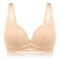 Sexy Lace Maternity Wireless Breathable Gather Breast Nursing Bra - Nude