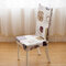 Capa de assento para cadeira elegante flor de pelúcia elástica elástica para computador Sala de jantar para casa Decoração de casamento - 5
