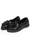 Sاوكوفي حذاء قيادة مريح مصنوع يدويًا من الجلد الأصلي Soft نعل مزين باللون الوردي - أسود