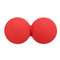 Peanut Shaped Massage Ball Physical Therapy Myofascial Release Yoga Train Equipment Fitness - Red