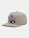 Unisex Canvas Spoof Icon Hip-hop Style Flat Brim Sunshade Snapback Hat Baseball Hat - Khaki