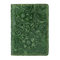 Women Genuin Leather Embossed Card Holder Wallet Purse  - Green