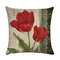 Retro Flower 45*45cm Cushion Cover Linen Throw Pillow Car Home Decoration Decorative Pillowcase - 3