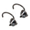 925 Sterling Silver Fashion Punk Triangle Zirconia Silver Earring Diamond Earrings for Women for Men - Black & Black