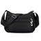 Women Nylon Waterproof Multi-pocket Crossbody Bag Casual Shoulder Bag - Black